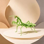 3D Mantis Creative Insect Cardboard Puzzle Model-DIY Praying Mantis Kit for Nature Lovers & Gift Shops